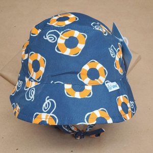 I Play Bucket Sun Hat 0-6M Blue/Orange